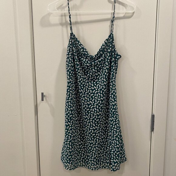 NWOT Princess Polly Green Floral Mini Dress - Picture 1 of 2
